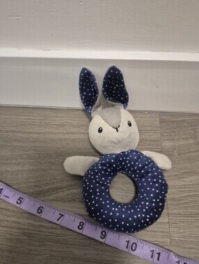 *5/$25* Ikea Bunny Rattle No Tag Blue Shakey Noise Rabbit